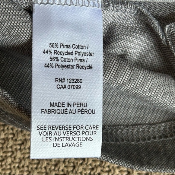 NWT Travis Mathew Beachside Stealth Golf Polo Heather Gray Small Eco Collection - Picture 6 of 13